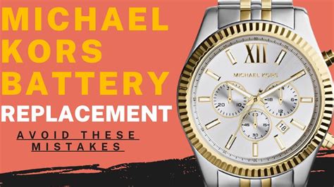 michael kors 5777 batterie wechsel|Michael Kors watch battery life.